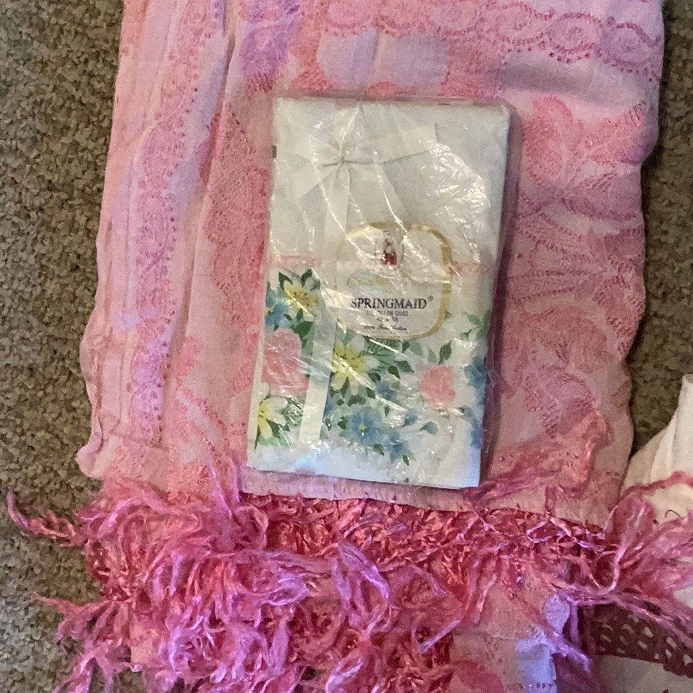⚜️ Vintage Springmaid Pillow Cases Deadstock Morning Garden 🦋
